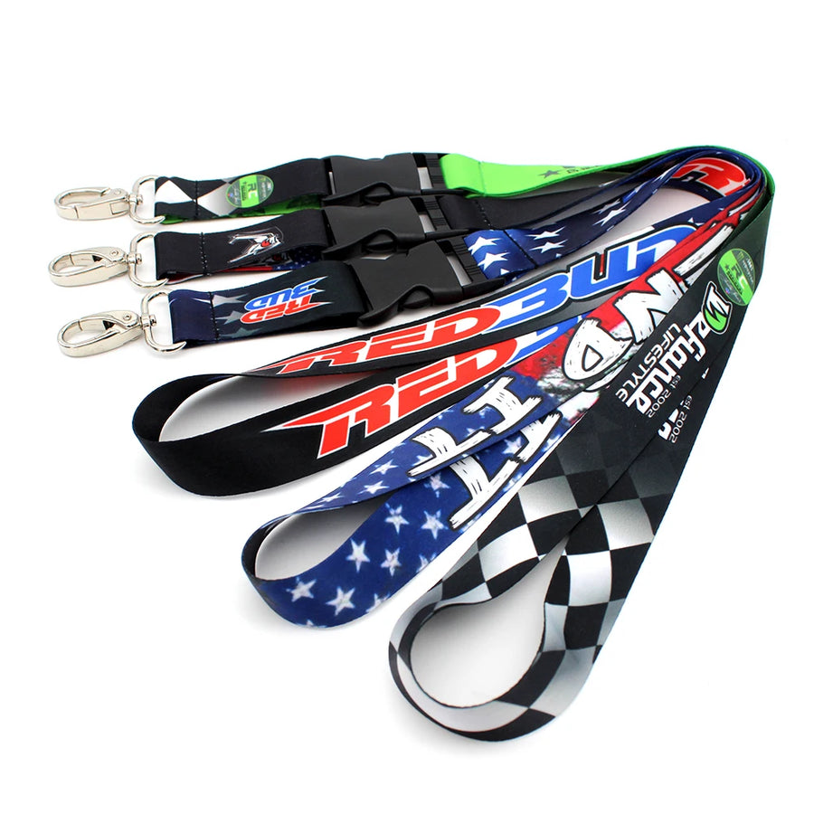 Vibrant Full-Color Personalized Lanyards - Silky Smooth Sublimation Neck Straps for Identity & Branding