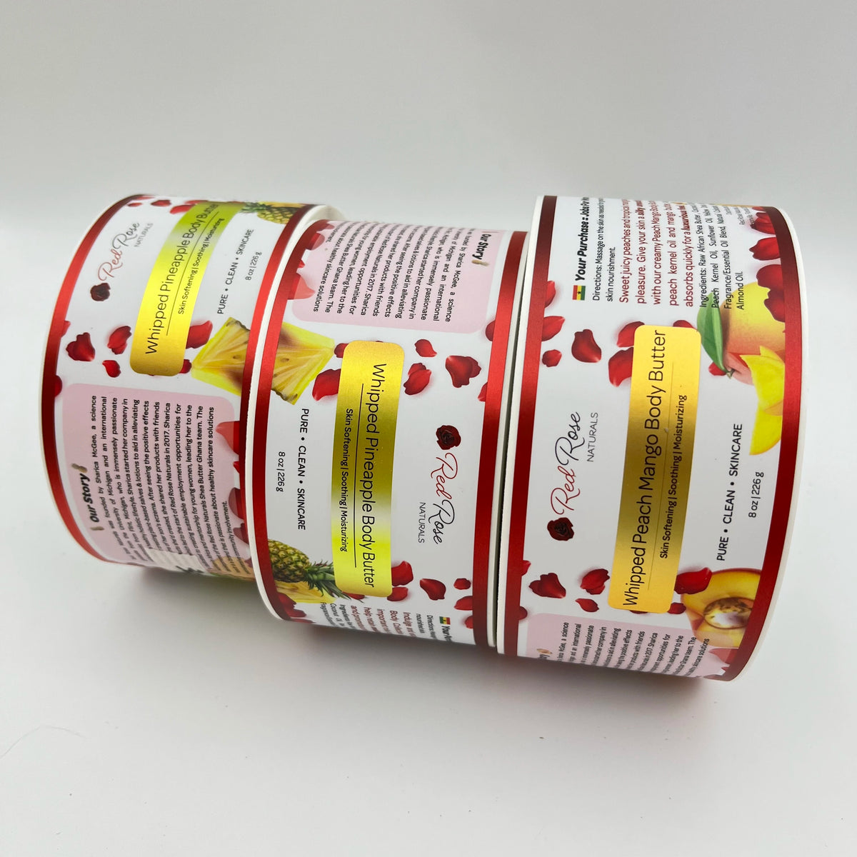 Custom Waterproof Vinyl Roll Labels with Logo | MOQ 100