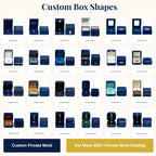 Custom Leather Jewelry Boxes with Logo – LED Light, PU Leather