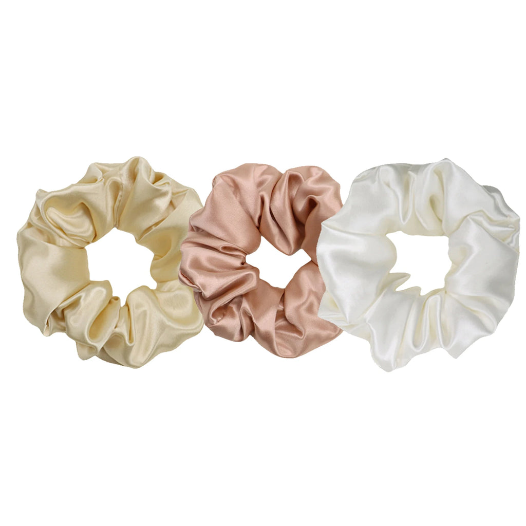 Custom Silk Scrunchies with Logo | Bulk MOQ 2 Pcs
