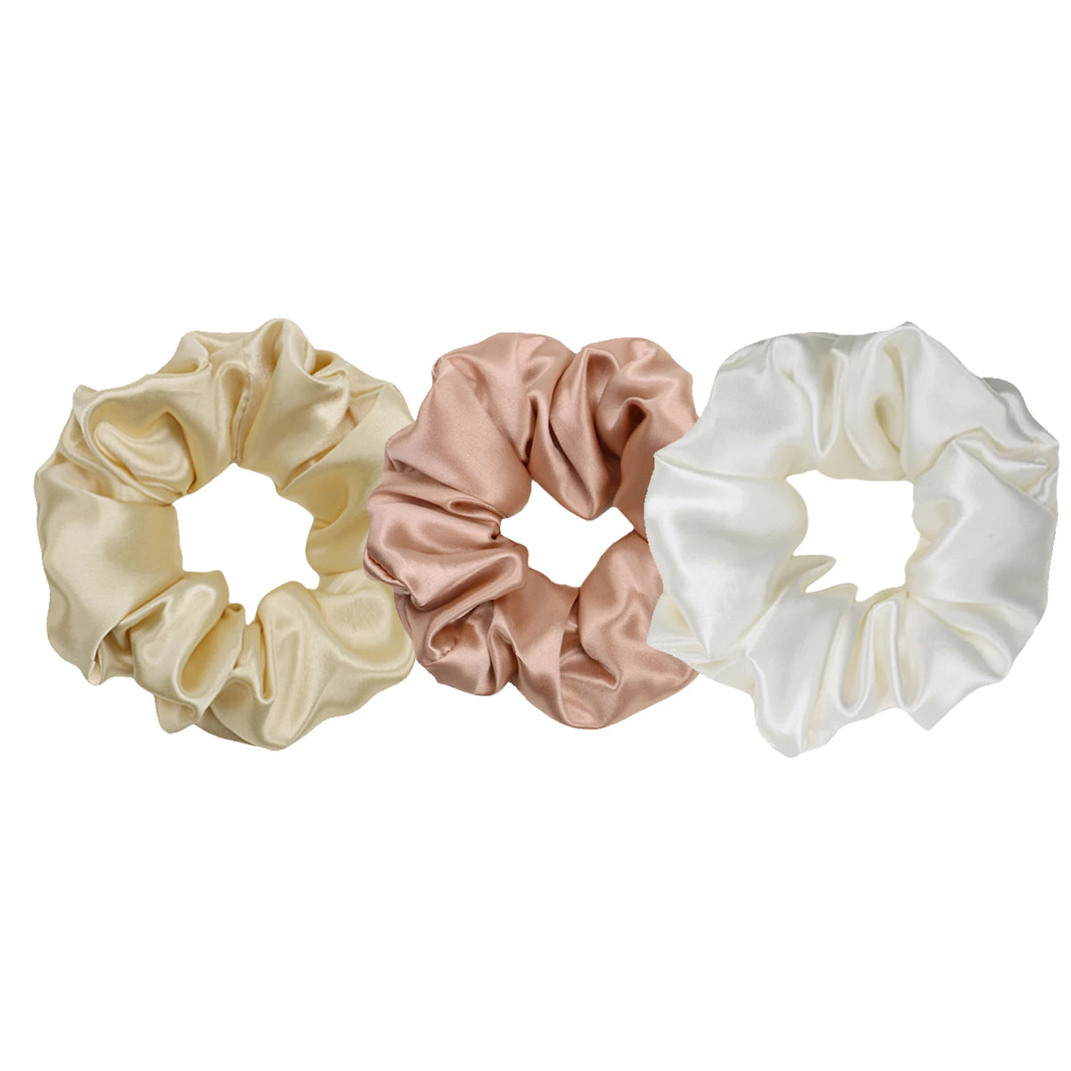 Custom Silk Scrunchies with Logo | Bulk MOQ 2 Pcs