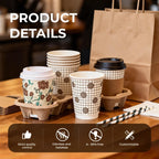 Custom Logo Single Wall Coffee Paper Cup for Cafe and Office