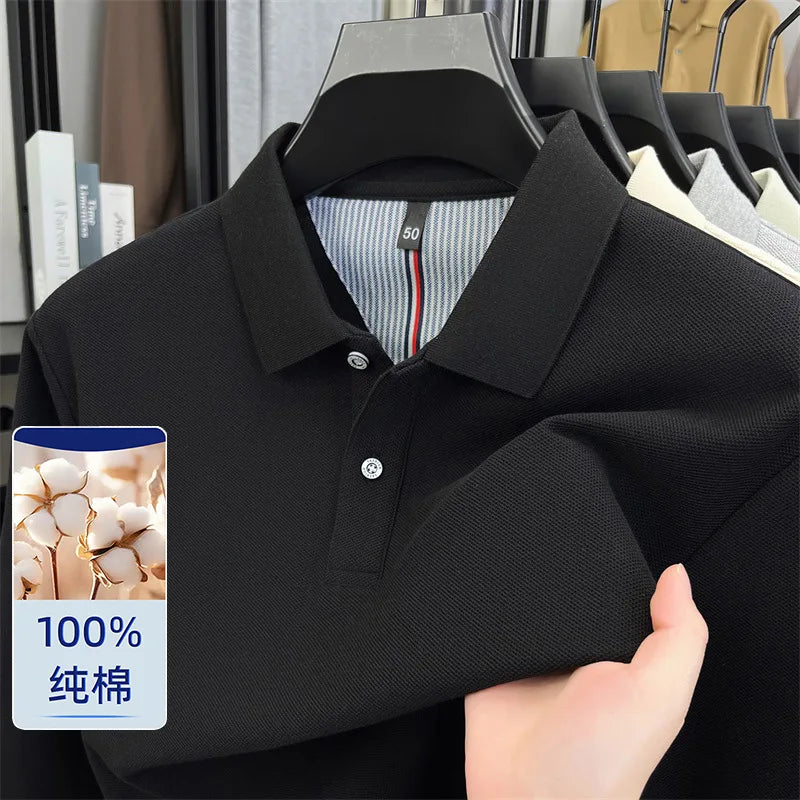 100% Cotton Pique Long Sleeve Shirt | Breathable Moisture-Wicking | Custom Printing