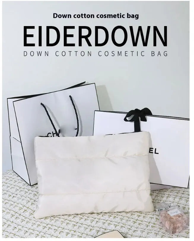 Custom Quilted Puffer Cosmetic Bags | 0.05 kg | MOQ 100