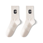 Custom Jacquard Logo Socks | 86% Cotton Crew Socks