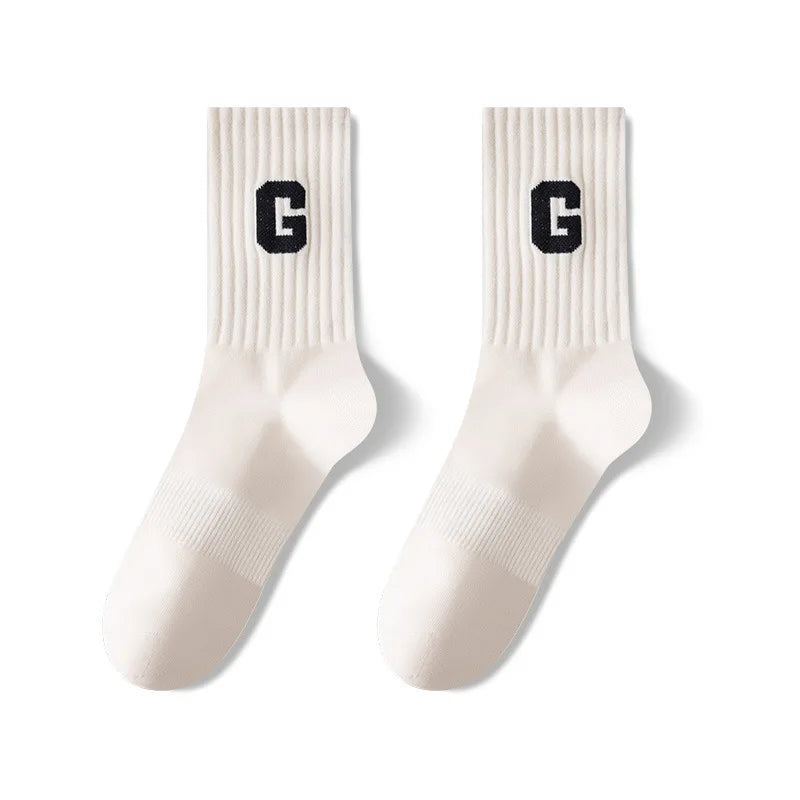 Custom Jacquard Logo Socks | 86% Cotton Crew Socks