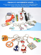 Custom Jamaica Themed Keychains with Logo | Zinc Alloy Enamel