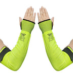 ANSI A5 Cut-Resistant Sleeves: 100 MOQ, 5mm, HPPE/Glass/Steel | Industrial Safety PPE