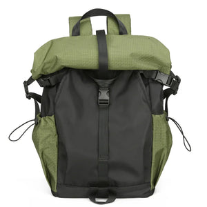 Modern Foldable Roll-Top Nylon Backpack | Unisex School & Travel