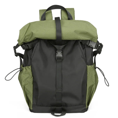 Modern Foldable Roll-Top Nylon Backpack | Unisex School & Travel