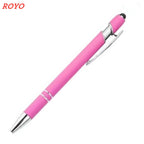 Custom Metal Stylus Pen with Logo | 2-in-1 Ballpoint MOQ 100