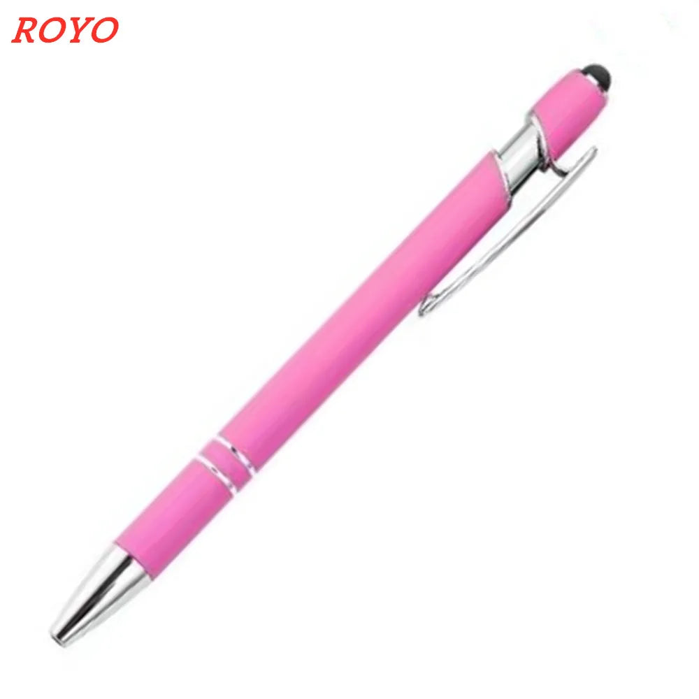 Custom Metal Stylus Pen with Logo | 2-in-1 Ballpoint MOQ 100