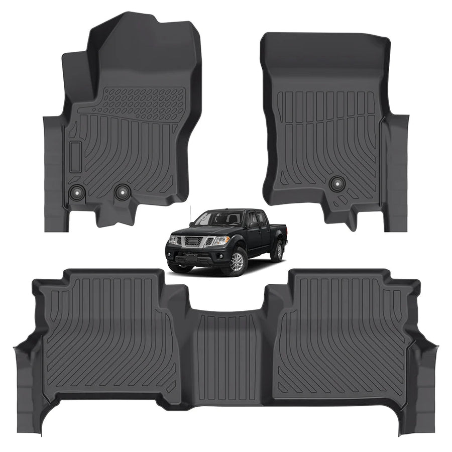 Nissan Frontier Crew Cab 2008-2021 Custom Fit All-Weather TPE Floor Mats