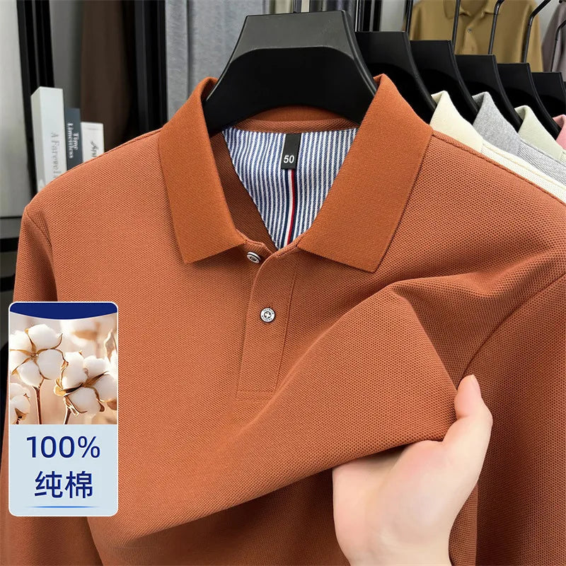 100% Cotton Pique Long Sleeve Shirt | Breathable Moisture-Wicking | Custom Printing