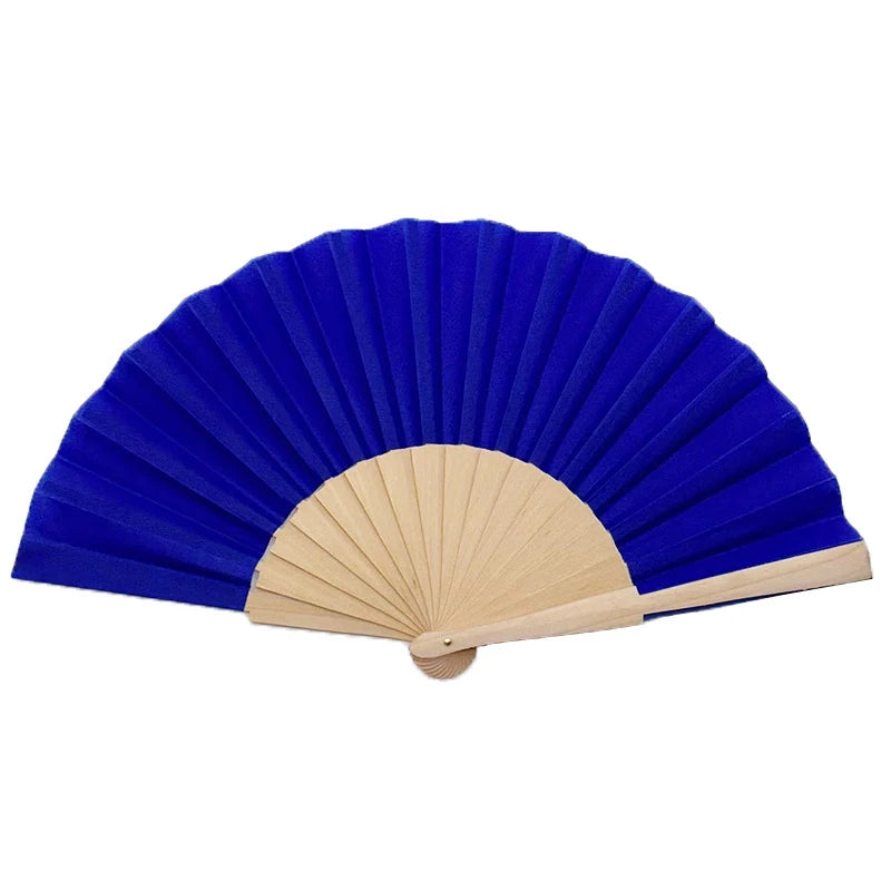 Custom Wooden Hand Fan | Foldable Wood Handle Fan | Bulk Corporate Events