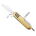 Custom 5-in-1 Stainless Steel Pocket Knife with Logo | MOQ 500