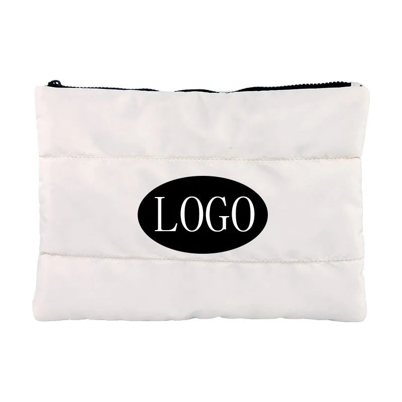 Custom Quilted Puffer Cosmetic Bags | 0.05 kg | MOQ 100