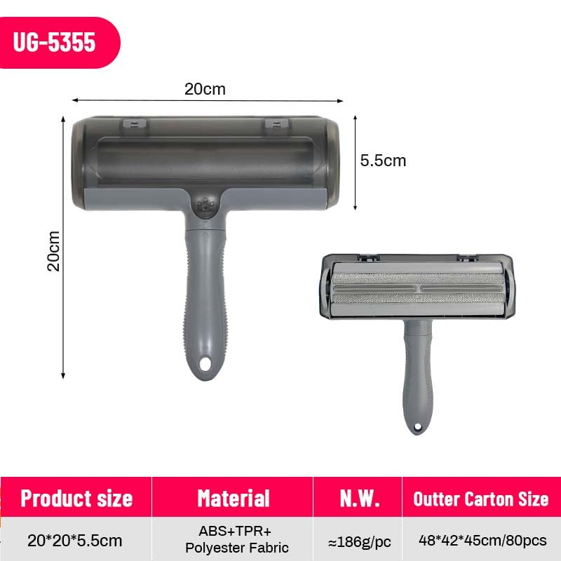 Custom Pet Hair Remover Roller Self-Cleaning ABS Steel | Wholesale Dog Cat Fur Brush OEM