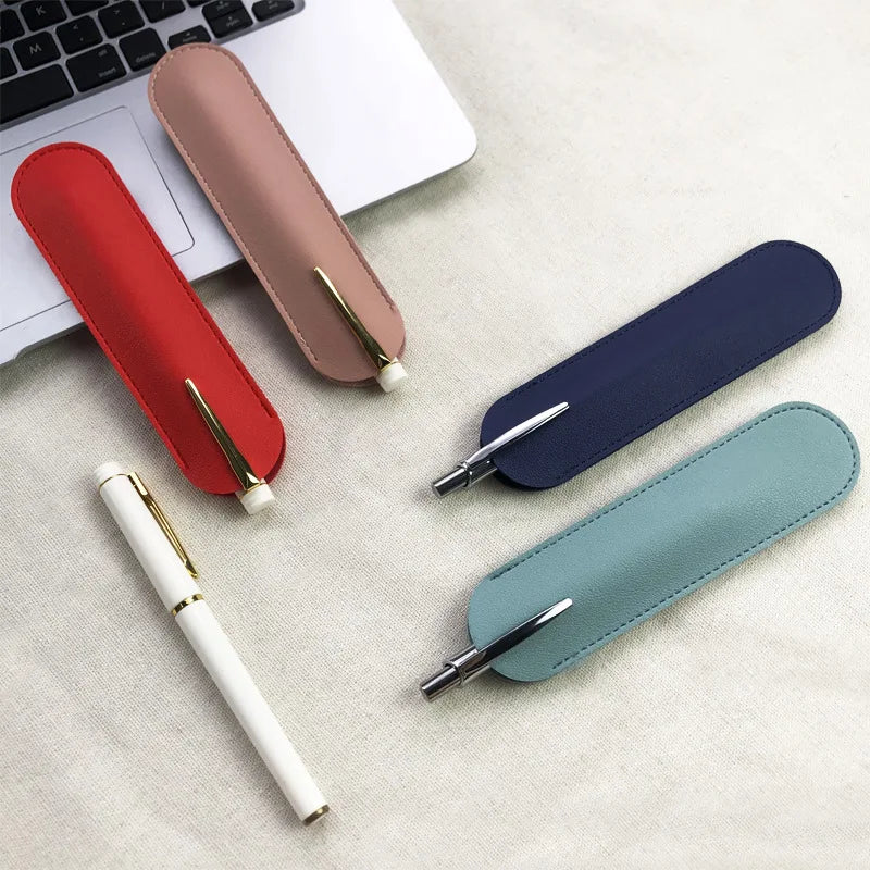 Custom PU Leather Pen Sleeve with Logo | 300 MOQ | 7-Day
