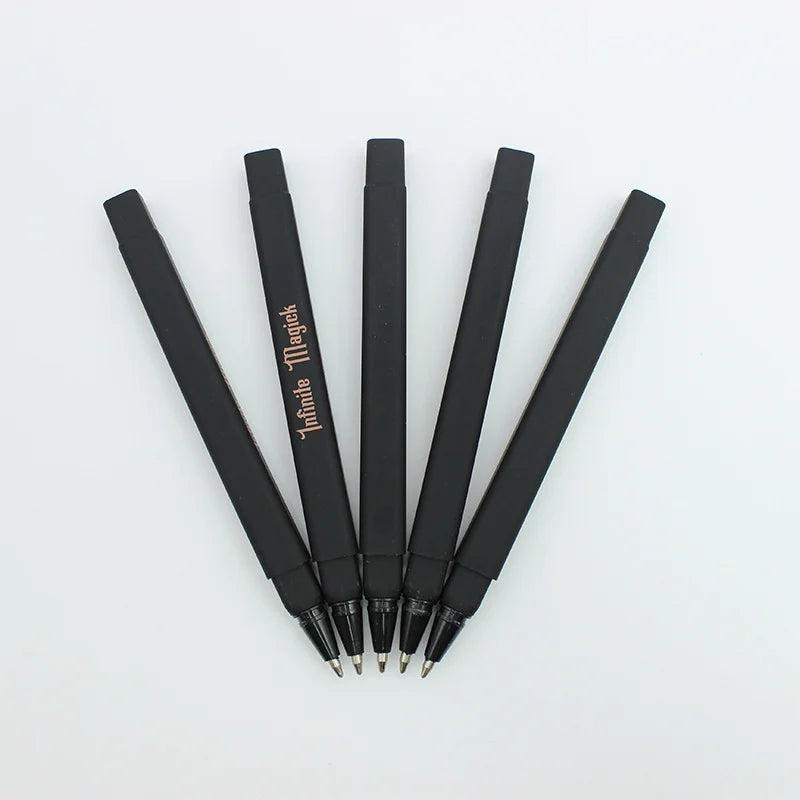 Custom Luxury Gold Clip Pen | Rubber Grip | 100pc MOQ | Hotel Promo