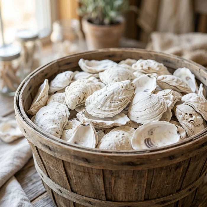 Custom Oyster Shell Crafts: 50 MOQ, 28-Day Lead, Handmade | Eco-Friendly Souvenir & Gift Decor