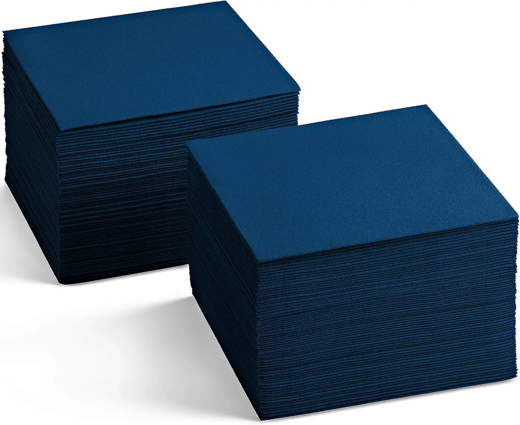 Custom Black Cocktail Napkins — FSC Certified, 500 Pcs MOQ, Wholesale