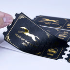 Custom Embossed Adhesive Product logo Bottle  Paper Labels Vinyl Foil Gold  Sticker Printing Waterproof  Labels  Tag