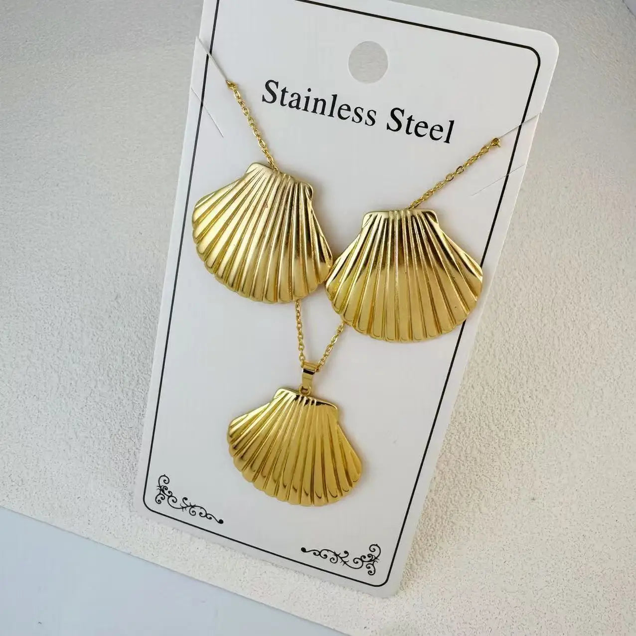 Custom 18K Gold Plated Stainless Steel Jewelry Set | MOQ 2