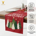 Christmas Linen Runners | Custom Printed | 7-Day Lead Time
