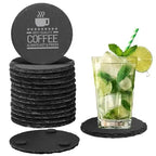 Custom Slate Coasters Laser Engraved | Coffee, Whisky