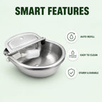 304 Stainless Steel Water Bowl | Livestock Automatic Waterer