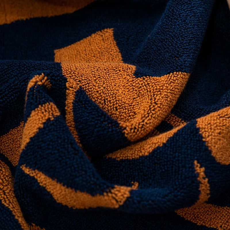 New Custom Cotton Terry Jacquard Beach Towel for Luxury Outdoor Pools