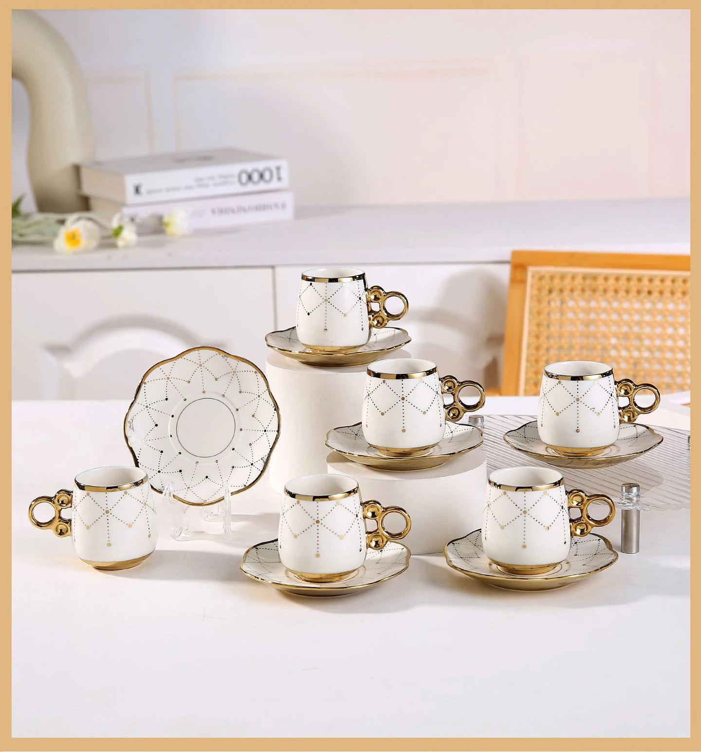 Custom Ceramic Coffee Cup Set — 31-Day Lead, Gift Box, OEM/ODM