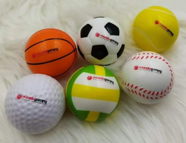 Custom PU Stress Balls with Logo | 200 MOQ | $0.05 Logo | BSCI/EN71