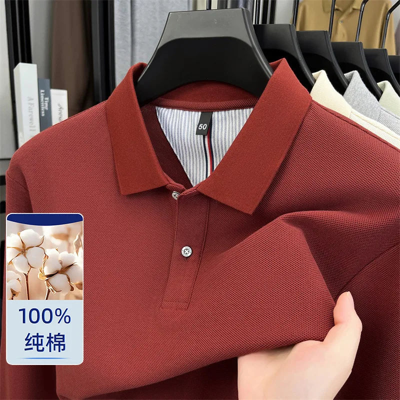 100% Cotton Pique Long Sleeve Shirt | Breathable Moisture-Wicking | Custom Printing