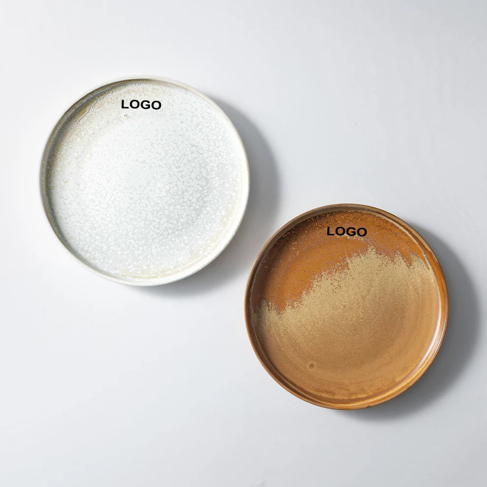 Custom Porcelain Plate with Logo | 100 MOQ | 8-12 Inch