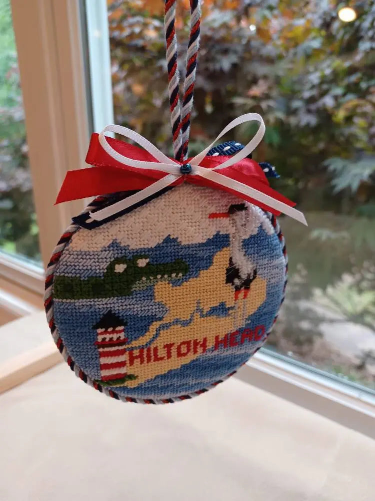 Needlepoint Ornaments 2 pcs | OEKO-TEX Certified