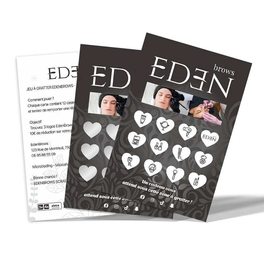 Custom Variable Data Scratch Cards 30M/Month | Full Color Digital Printing, Eco-Friendly Cardboard