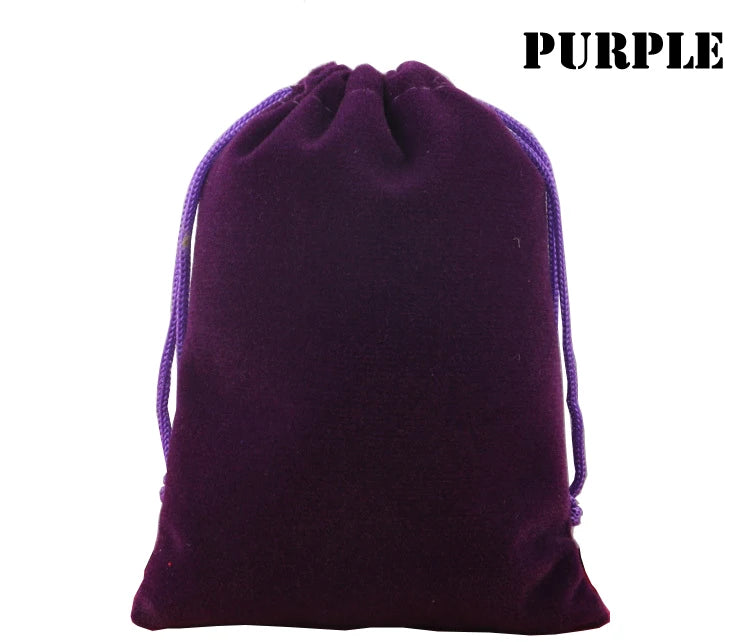 Custom Velvet Drawstring Pouch for Jewelry | Hot Stamping & Low MOQ 100