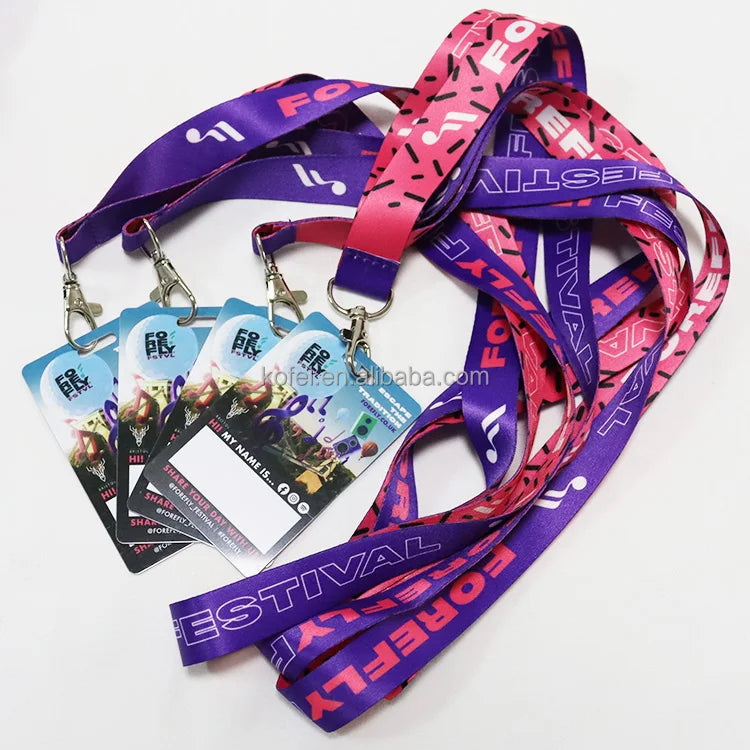 Custom Event Lanyard | Full Color | Free Logo | 50 MOQ | Conferences & Trade Shows