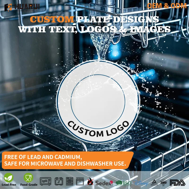Custom Ceramic Plate — 1,000 MOQ, Food Grade, 31-Day Lead