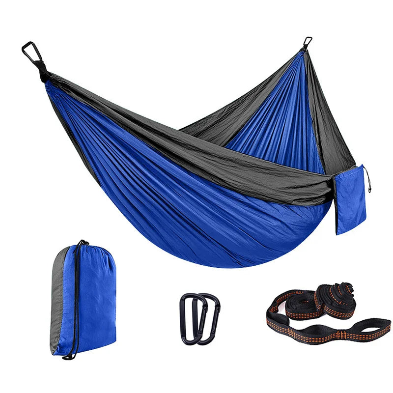 Custom 210T Parachute Nylon Hammock with Logo | 200kg Capacity, 1 MOQ, Camping