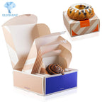 Custom Biodegradable Corrugated Box | Folding Cake Cookie Packaging | Wholesale