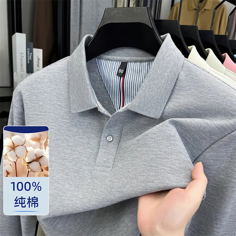 100% Cotton Pique Long Sleeve Shirt | Breathable Moisture-Wicking | Custom Printing