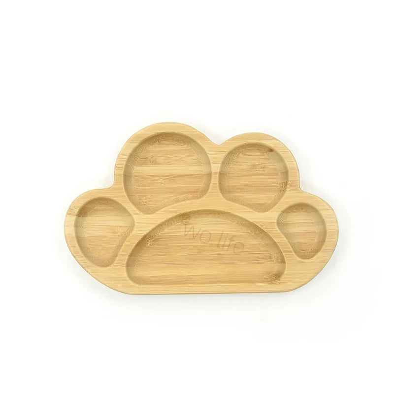 Bamboo Suction Plate Set | Animal Shapes | CPC Certified | 100 MOQ