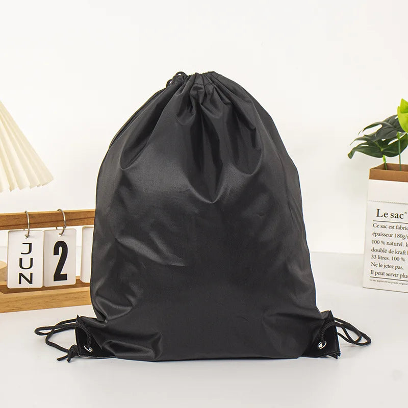Custom Microfiber Synthetic Leather Drawstring Bag: Waterproof, Thermal Print Logo, MOQ 50 for Gym & Camping
