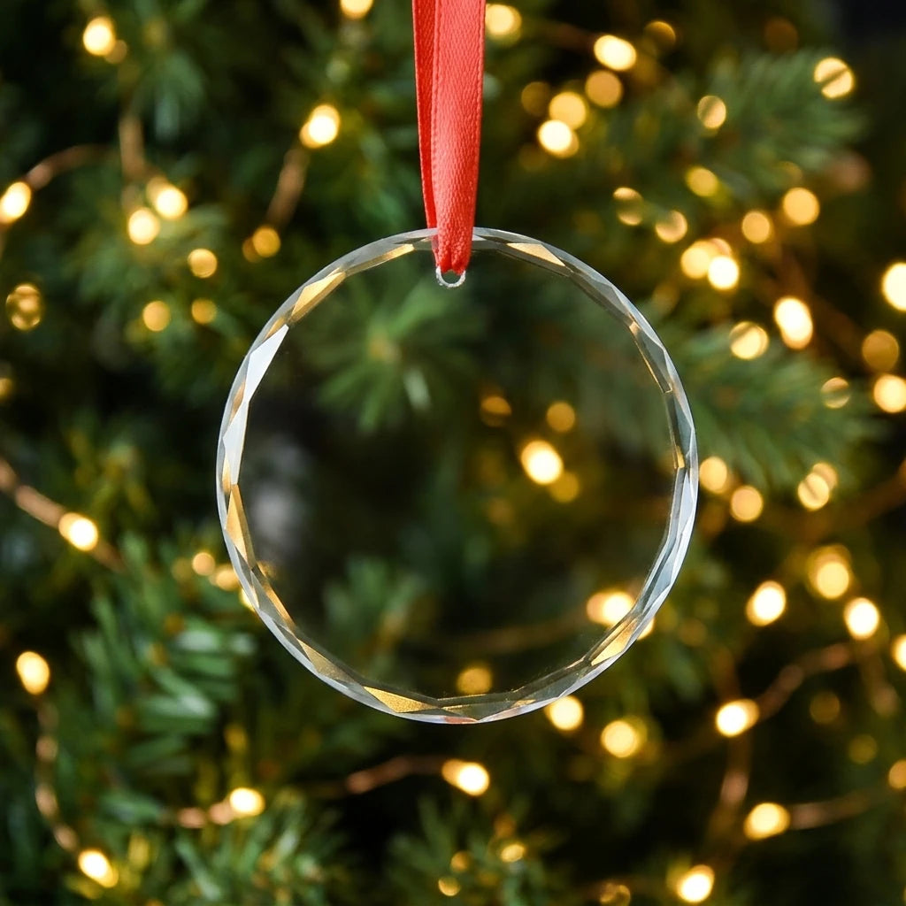 Custom K9 Crystal Christmas Ornaments with Logo | MOQ 2