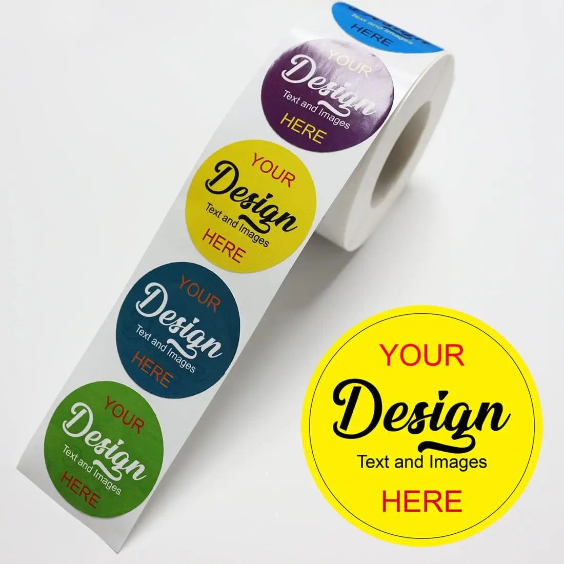 Custom Sticker Labels with Logo | Waterproof Vinyl | No MOQ