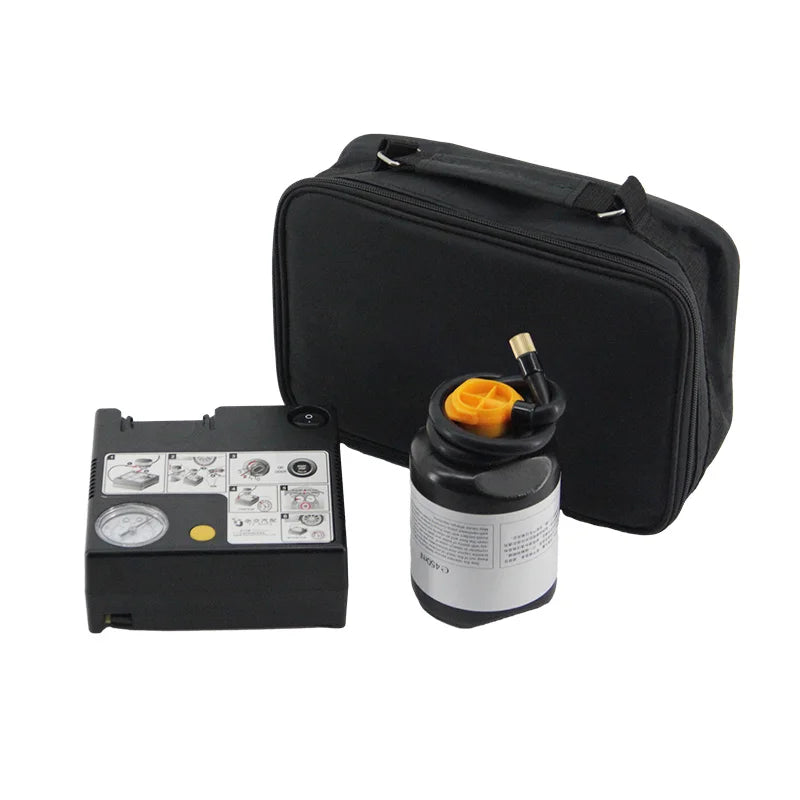 Custom Vehicle Tire Repair Kit with Logo | Air Pump Sealant 10K MOQ