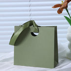 Custom Ribbon Handle Paper Gift Bags | Jewelry Packaging MOQ 100